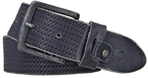 camel active Herren Leder Gürtel kürzbar marine 35 mm Ledergürtel (80 cm / 85 cm)