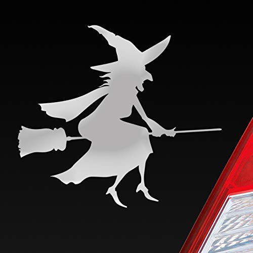 Hellweg Druckerei Hexe Witch Besen Frau Hexerei Auto Aufkleber Sticker Heckscheibenaufkleber