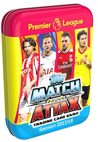 Topps Match Attax Premier League 2017/18 Tin Dose mit 45 Karten - darunter 7 Special Cards