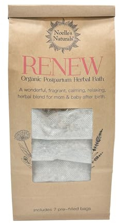 Noelle's Naturals Organic Postpartum Herbal Bath - Pack of 7 Sachets - for After Childbirth - Sitz Bath - Promotes Healing and Relaxation - V-Steam