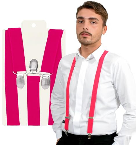 Basic Sense - Bretelle - Donna Fuchsia Taglia unica