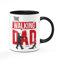 Tassenbrennerei The Walking DAD Tasse mit Spruch - Kaffetasse beidseitig Bedruckt - Geschenk für Papa werdender Vater - schwarz/rot