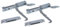 Easyricambi Kit 2 Cerniere Piu' 2 portarulli Porta Forno Leggera 440253 LOFRA Franke