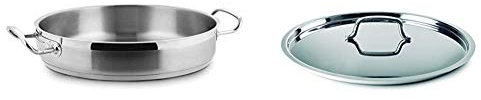 Lacor Eco Chef - Inox Chef Paellera + Tapa de Inox, 36 cm