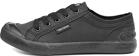 Rocket Dog Womens/Ladies Jazzin Canvas Fable Trainer (3 UK) (Black)