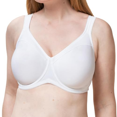 Triumph Women's Modern Soft+Cotton W01, Minimizer bra, WHITE