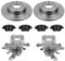 2x Bremssattel 2x Bremsscheibe 1x Bremsbelagsatz Hinterachse für Caddy III Kombi 2CB 2CJ 2KB 2KJ für Kasten 2CA 2CH 2KA 2KH
