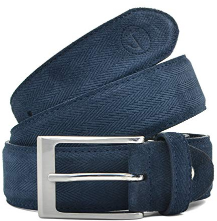Seajure Herren Navy Blau Wildledergürtel