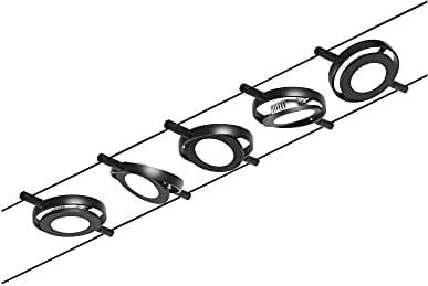 Paulmann Wire Systems Set RoundMac 5x4,5W Schwarz