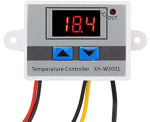 RUIZHI XH-W3001 Digital LED Controlador de Temperatura, Interruptor de Termostato Temperature Controller Thermostat con Sonda Impermeable (24V/240W)
