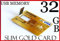 iView-HD 32GB High Capacity USB 2.0 Ultra Slim GOLD Credit Card Style Flash Memory Stick Drive 32g High speed key 32 GB