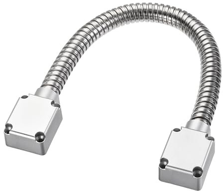 sourcing map Flexible Door Loop Wire Protection Sleeving with Ends 400mm x 14mm