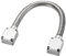 sourcing map Flexible Door Loop Wire Protection Sleeving with Ends 400mm x 14mm