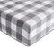 Lanqinglv Spannbettlaken 200 x 200 cm bis 25-30 cm Steghöhe Bettlaken Grau Weiß Kariert Karo Muster Mikrofaser Jersey Boxspringbett Spannbetttuch