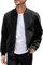 COOFANDY Herren Casual Varsity Jacke Vintage Leichte Wildleder Bomberjacken, Schwarz, XL