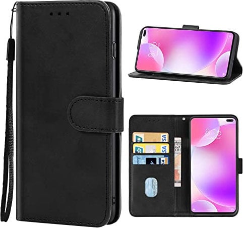 König Design Handyhülle kompatibel mit Xiaomi Poco X2 Schutzhülle Case Cover Kartenfach Schwarz