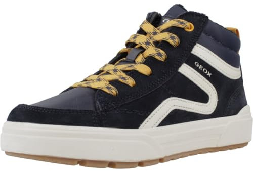 Geox J Weemble Boy A, Scarpe Bambini e ragazzi, Navy Yellow, 38 EU