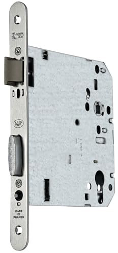 Serrure monopoint à larder Vachette PMR inox série D45 pêne dormant axe 120 mm