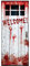 horror-shop Welcome Türfolie mit Blutspuren als Halloween Deko