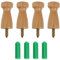 TOPBATHY 4 Piezas Gancho De Madera Gancho De Toalla Ganchos De Pared Para Colgar Colgador De Bolsos Ganchos De Decoración Ganchos Organizadores Individuales Ganchos De Sombrero Para Pared