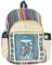 Gurkha Handgefertigter, einzigartiger Himalaya-Hanf-Rucksack, 43,2 cm, großer Rucksack, Hippie, Festival, Wandern und Tablet – handgefertigt im Mount Everest Country Nepal, Mix, 17 X 13 Inch, Rucksack