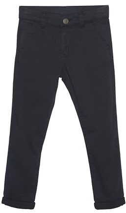 MINYMO Jungen Kinder Chinohose Stoffhose Lange Hose Basic 133343, Größe:104, Farbe:Dark Navy (9078)