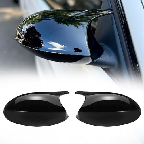 Altsbaos Kompatibel mit Auto Rückspiegel Abdeckung BMW 3er E90 E91 E92 E93 Seitenspiegelgehäuse bmw E90 E91 E92 E93 Links+ Rechts-Glanz Schwarz