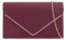 UShopUK Clutch, Kunstleder, für Braut, Abschlussball, Hochzeit, Abend, Clutch, Party-Geldbörse, Schultertasche, Burgunderrot
