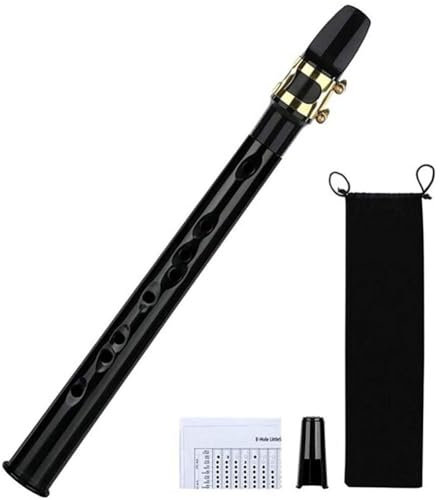SHYKNYU Pocket Saxophon Kit C Key Saxophon Portable Saxophon with Alt Mouthpieces Carrying Bag Mini Sax Woodwind Instrument for Beginners Musical Amateurs