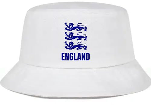 Fidra White England Cotton 3 Lions Bucket Hat. Fast UK Post 58/59cm one Size fits All Small to XLarge. 48-72 Hour delivery
