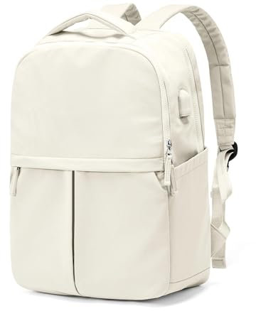 YUEZHAN Rucksäcke Daypacks Großer Reise Rucksack Für Frauen Rucksack Casual Rucksack 17 Zoll Beige