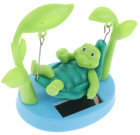 JOINPAYA Solar-betriebenes Schildkröten-Ornament Mit Schwingendem Kopf Auto-armaturenbrett Dekofigur Niedliches Solar-Tier Als Wackelnde Auto-drehfigur Für Fahrer Aller Altersgruppen