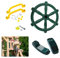 WRQIOO Lot de 4 accessoires pour tour de jeu, cabane dans les arbres, accessoires d'extérieur, volant, poignées, téléphone, accessoires pour maison de jeu, cadre d'escalade, balançoire et jardin