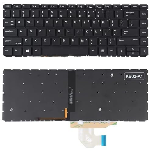 KXPASUKOJX pour HP Probook 440 G6 445 G6 440 G7 445 G7 Version US Clavier avec rtro-clairage