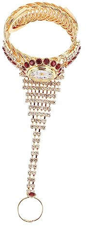 Uonlytech Wasserfeste Damen Armbanduhr Mit Strasssteinen Verstellbares Metallarmband Vintage Stil Modisches Schmuckarmband Für Alltag Und Geschenk