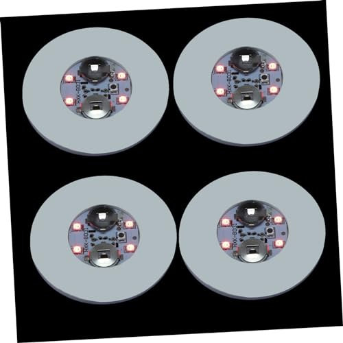 MUCKLILY 4 Pezzi Punteggi rivestiti in bottiglia luminosa sbarra barbonette isolate da bar Coaster per l'auto sottobicchieri per auto per portabicchieri sottobicchieri decorativi eva