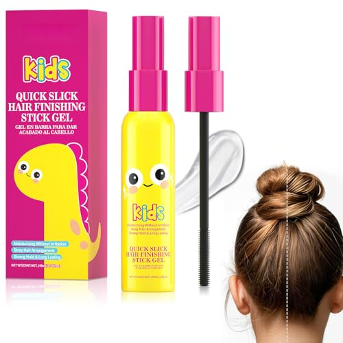 Hair Wax Stick for Kids - Clear Hair Mascara for Flyaway hair - Hair Finishing Stick - hair Gel stick for Kids & Aldults - Long Lasting Hair Styling Cream - Flyaway hair Tamer Natural, Not-Greasy