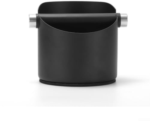 Espresso-Mülleimer aus verdicktem Edelstahl, mit rutschfestem Boden, leicht zu reinigen, 700 ml Volumen, 12 x 12 cm (B)