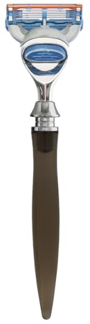 eShave 5 Blade Razor In Smoke - Nickel / Smoke Handle