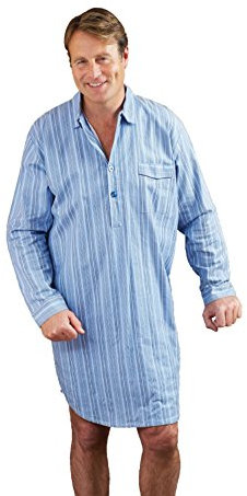 Champion Men's Cotton Night Shirt - blue - Medium