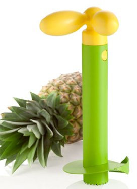 Brandani Taglia Ananas Verde/Giallo Antiaderente Inox