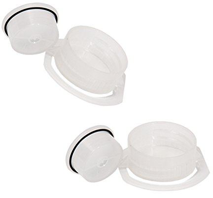 2 x Wasserbettenverschlußkappe mit Dichtring und Stöpsel