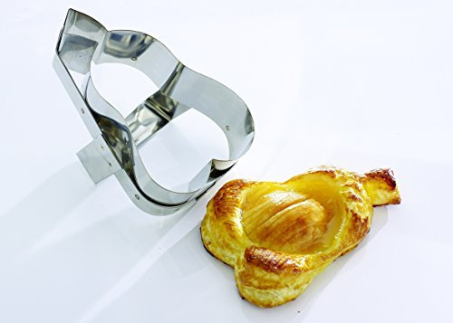 Découpoir fruits professionnel forme pomme en inox 120 x 110 mm