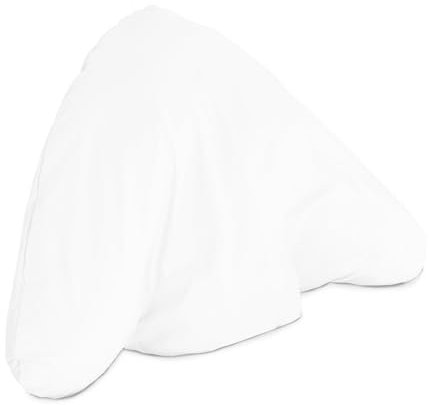 Lancashire Textiles Orthopaedic Batwing Lumbar Support Pillow Cover - Breathable Cotton Blend Pillowcase, Machine Washable, Soft & Plush Comfort (28 x 33 x 8)