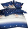 Kaeppel Feinbiber Bettwäsche Winterwonderland Größe , 2 Stück , 135x200+80x80 cm Farbe Blau