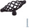 Matmo Bronze huilé en fer forgé Cabinet Hardware Bouton de cage à oiseaux Noir Plissement Cabinet Armoire Poignée de porte, HANDLE012-A-2