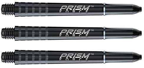WINMAU Prism Force Tiefes Schwarz Medium Polycarbonate Dart Stems - 1 Sätze pro Packung (3 Schäfte insgesamt)