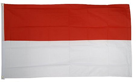 Flaggenfritze Fahne/Flagge Monaco - 150 x 250 cm + gratis Sticker, XXL-Fahne
