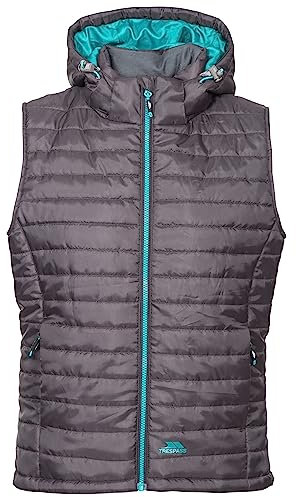 Trespass Women's Aretha Warm Padded Jacket With Removable Hood, Carbon, 18 UK