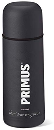 PRIMUS Thermoflasche - schwarz (schwarz, mit Namensgravur, 0,5)